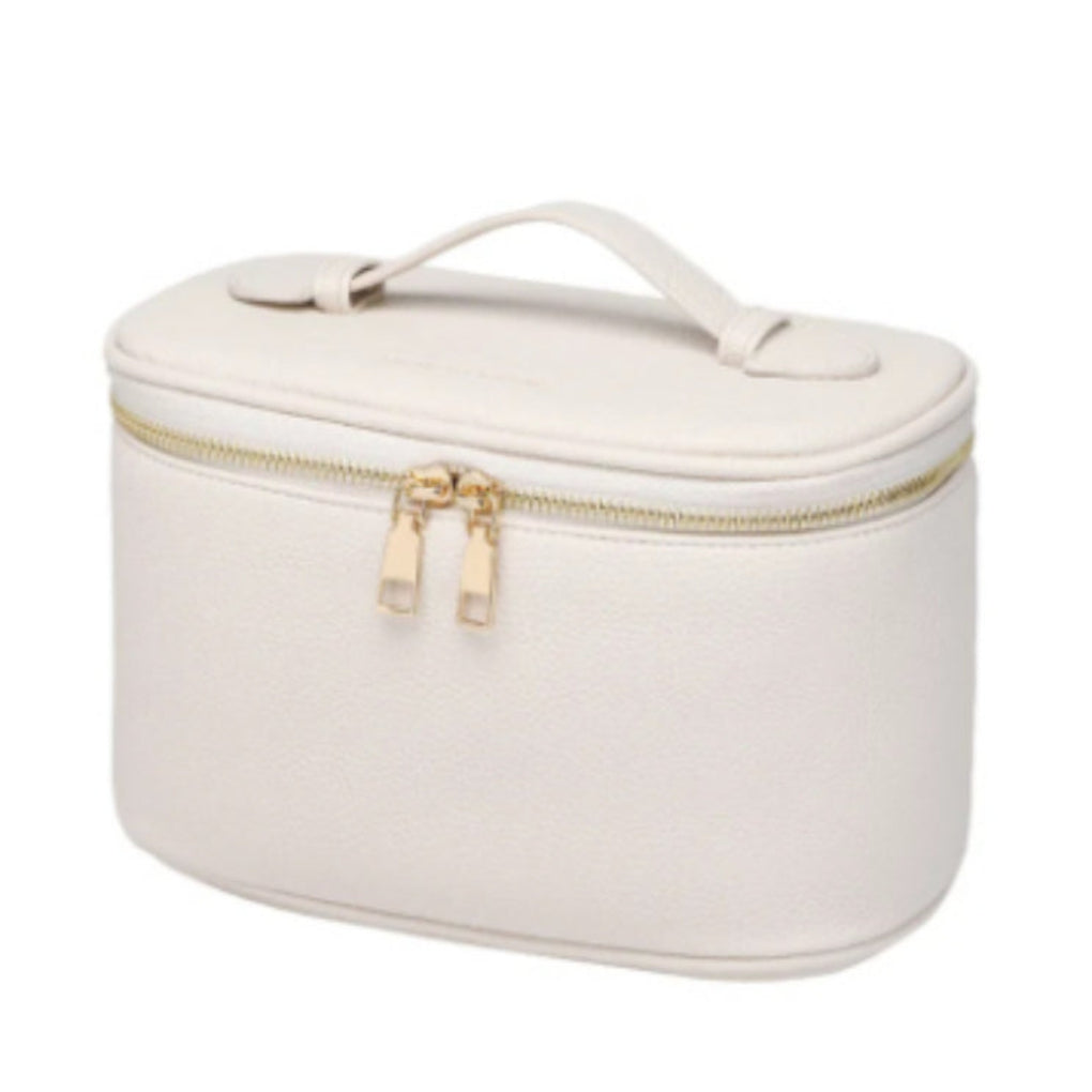 Leren cosmetica-etui