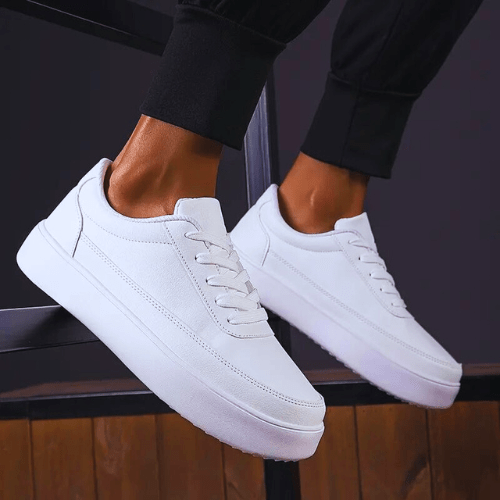 Adin | Witte Orthopedische Sneakers Heren | Ondersteuning en Comfort - Sorata