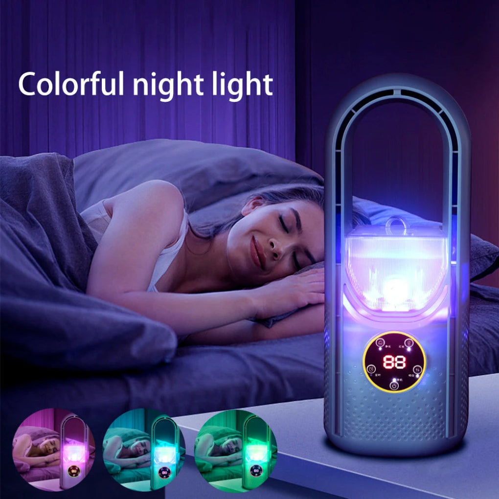 Bladloze draagbare airconditioner met LED-display
