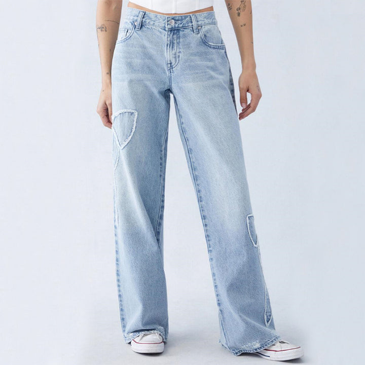 Dames spijkerbroek - wijd model - Comfortabel en stijlvol