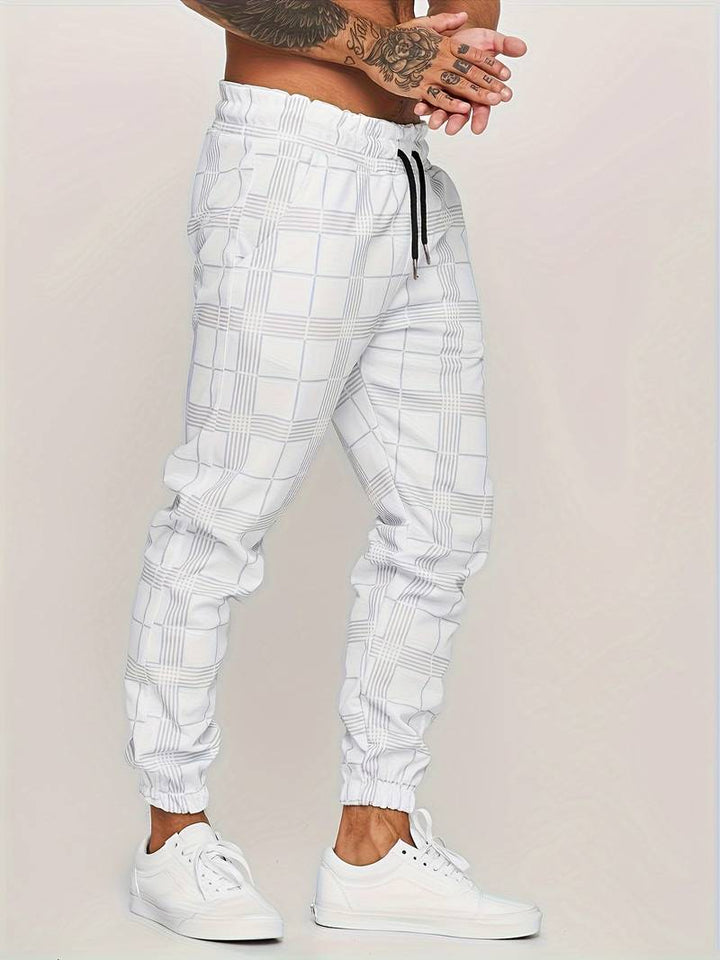 UrbanFit – Geruite Slim Fit Joggings broek voor Heren