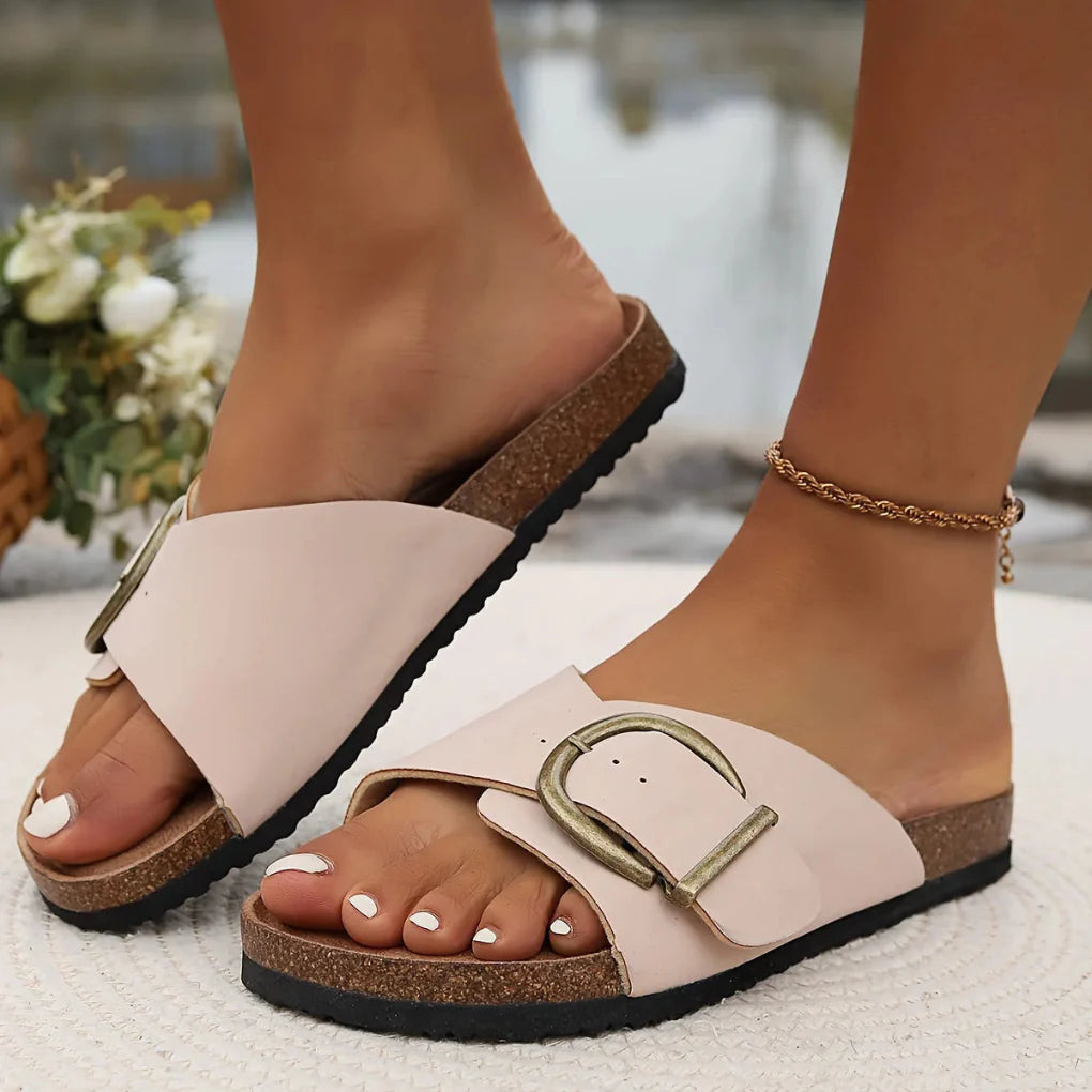 Orthopedische platte sandalen voor dames