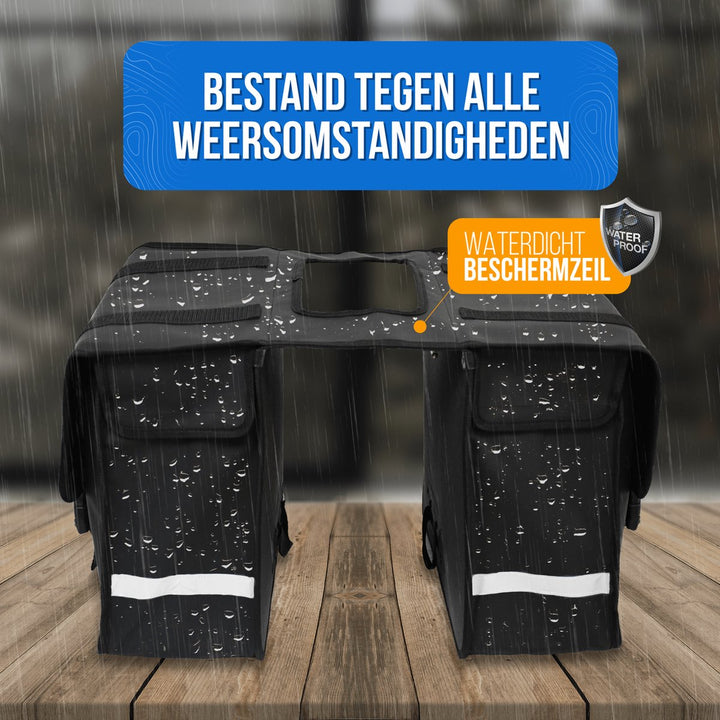 Dubbele Achterfietstas voor Bagagedrager