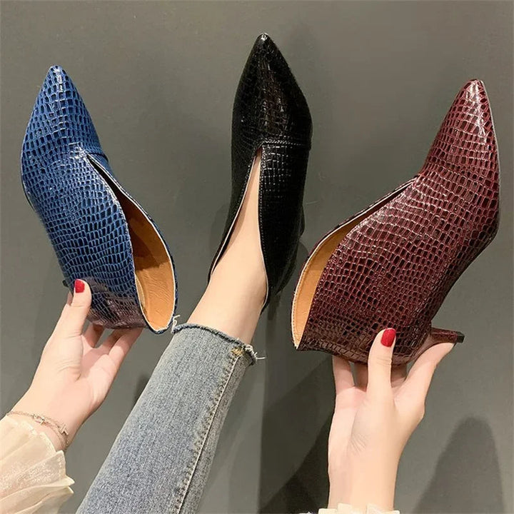 Elegante Stiletto Enkellaarzen voor Dames