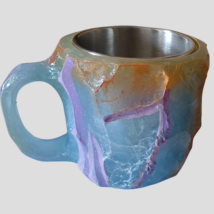Mineraalkristallen koffiemokken