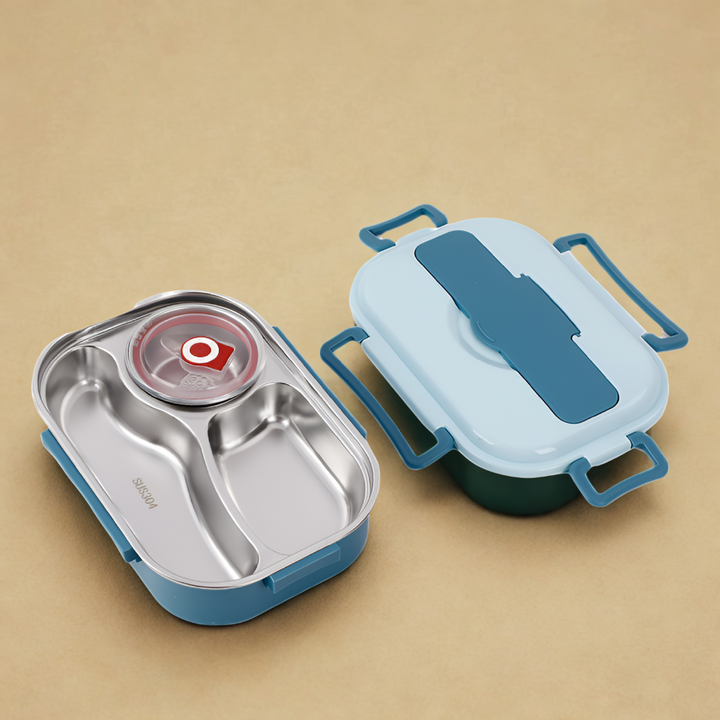 Thermische lunchbox van roestvrij staal