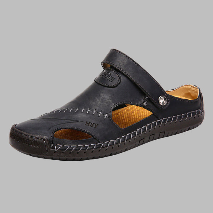 Comfortabele leren sandalen voor heren