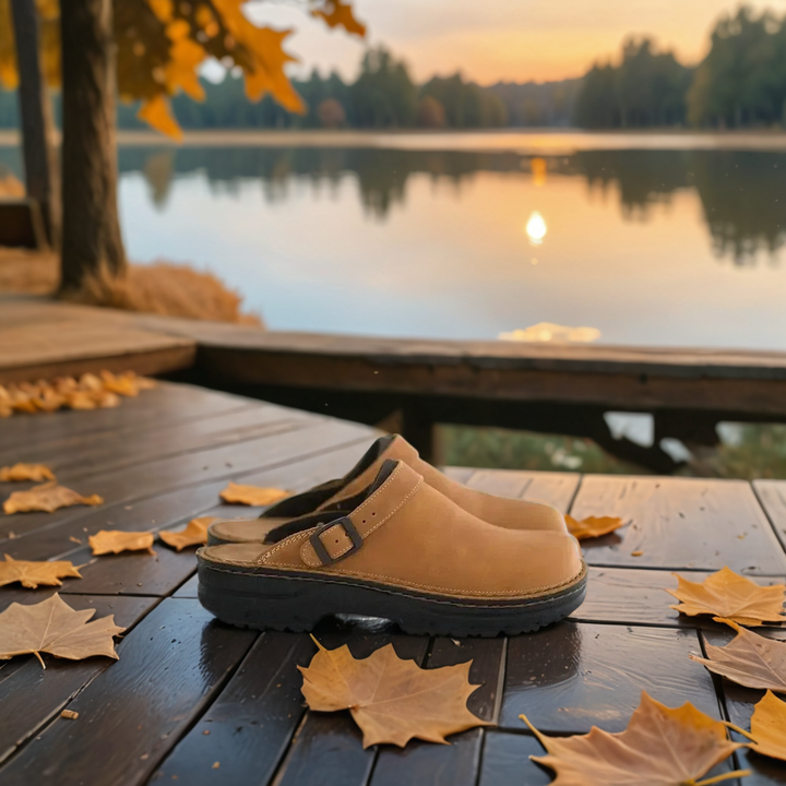 Orthopedische Leren Pantoffels voor Dames