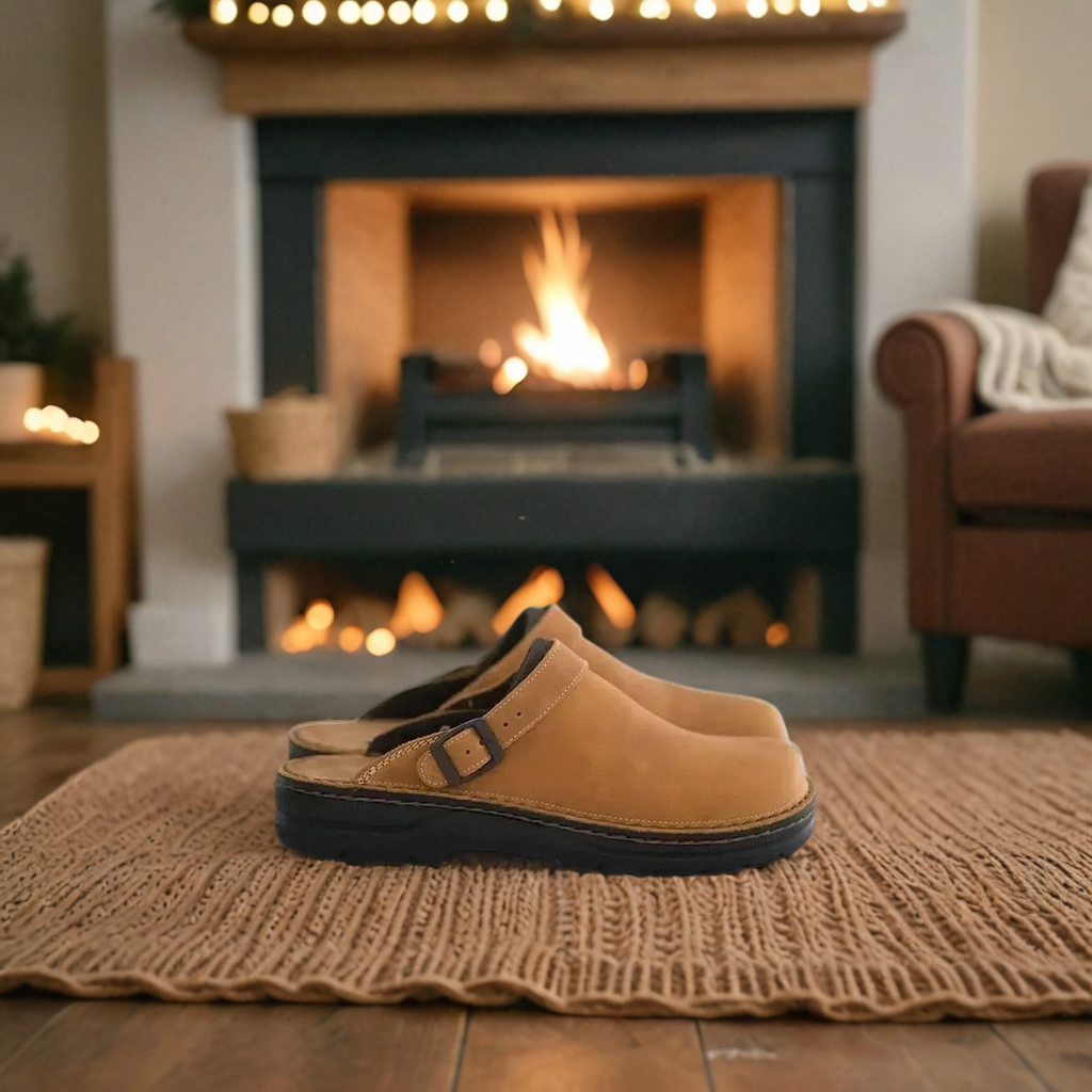 Orthopedische Leren Pantoffels voor Dames