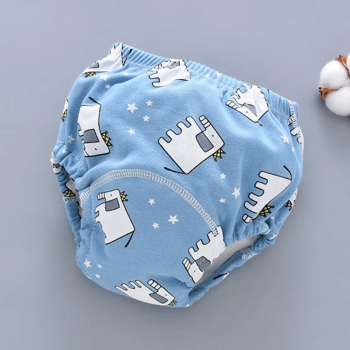 Herbruikbare Baby Luierbroek met Waterdichte 6-Lagen Kruis