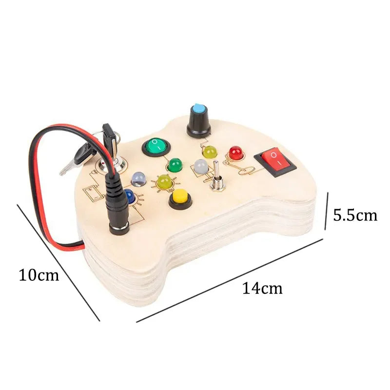 LED Licht & Sensorisch Activiteitenbord voor Kinderen (2–6 jaar)