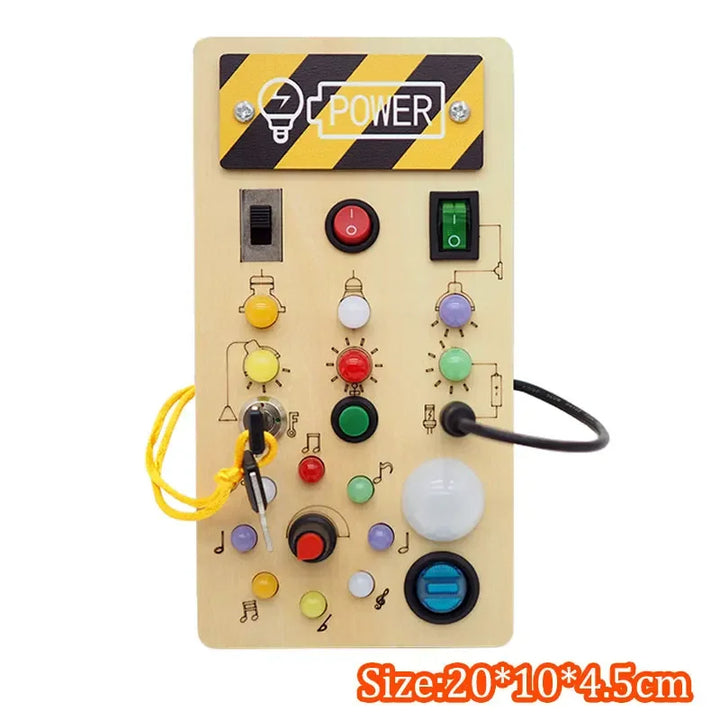 LED Licht & Sensorisch Activiteitenbord voor Kinderen (2–6 jaar)