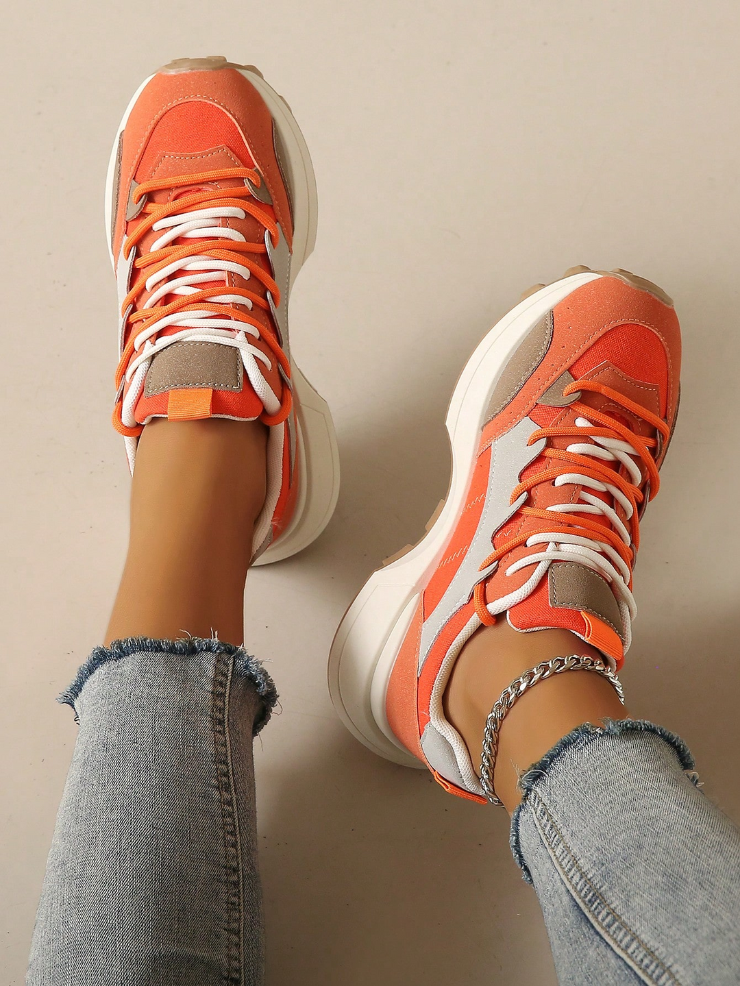 Casual moderne gekleurde sneakers voor dames - Katja