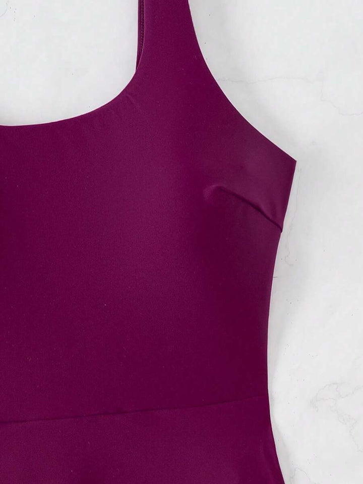 Effen Rondhals Strandjurk voor Vakantie & Zwemkleding
