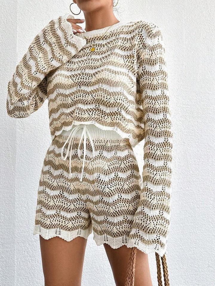 Hollow Out Top & Short als Cover-Up