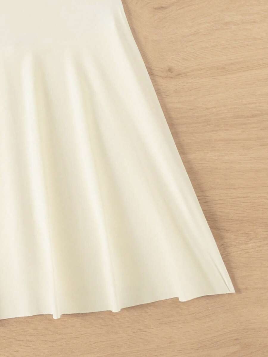 Effen Rondhals Strandjurk voor Vakantie & Zwemkleding