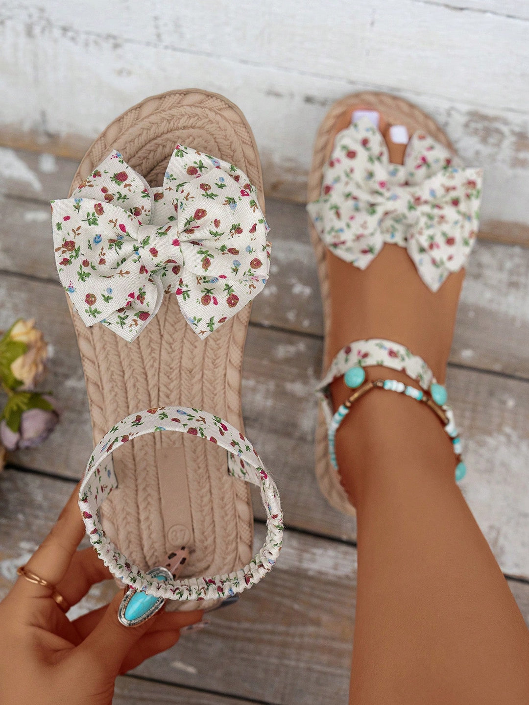 Matchende Sandalen met Strik voor Moeder & Dochter