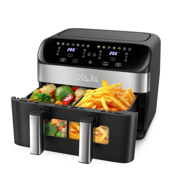 12-in-1 Airfryer met dubbele zone en 2-mandensysteem