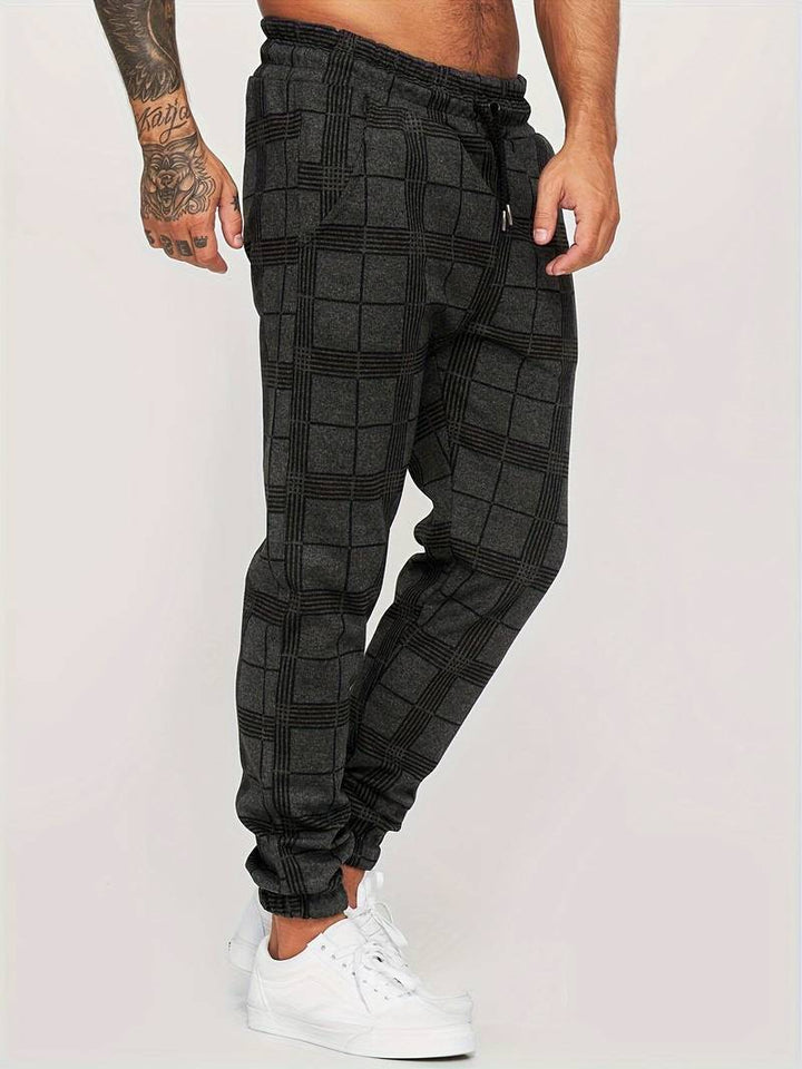 UrbanFit – Geruite Slim Fit Joggings broek voor Heren