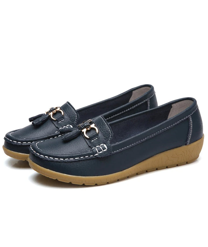 Leren Ballerina Flats met Cut-Out Design en Ultiem Draagcomfort