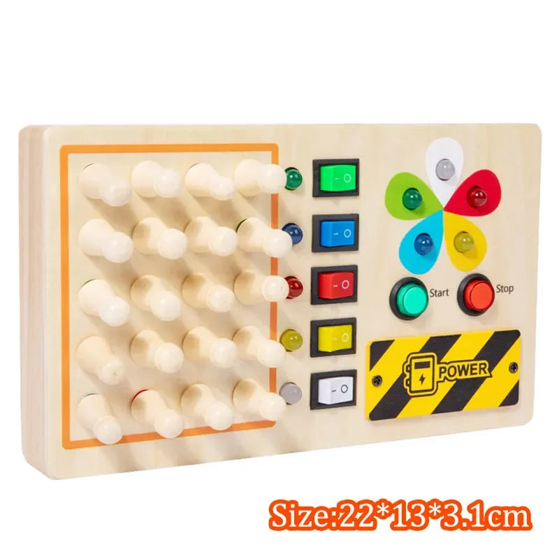 LED Licht & Sensorisch Activiteitenbord voor Kinderen (2–6 jaar)