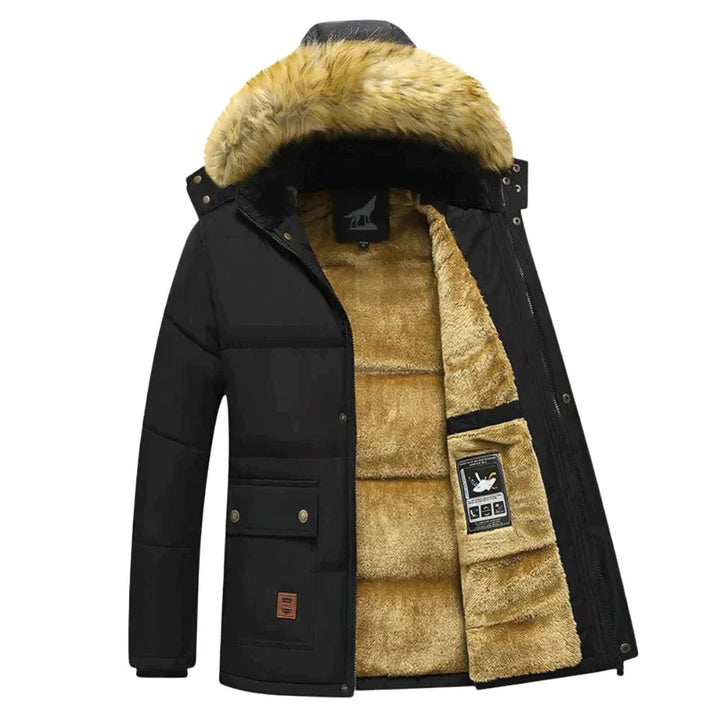 Winterparka voor heren met afneembare capuchon