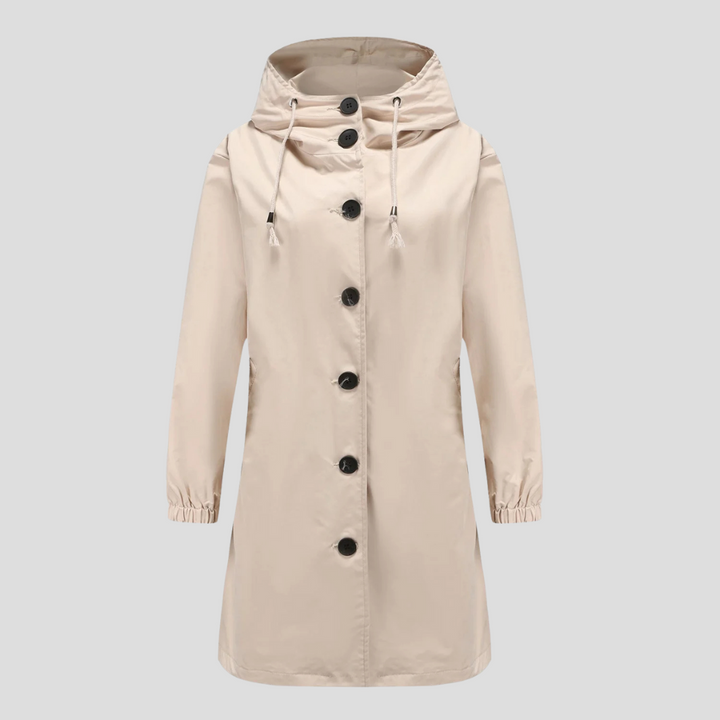 Waterdichte regenjas met capuchon voor dames
