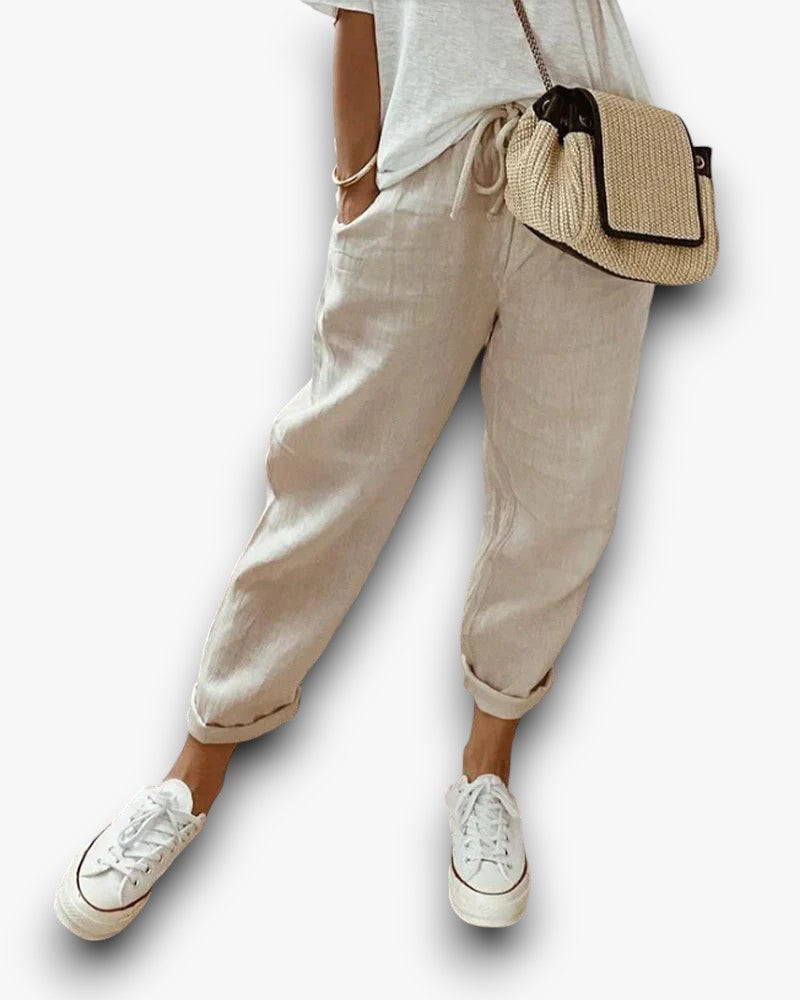 Yanna - Casual linnen broek voor dames