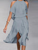 Elegante Damesjurk met Off-Shoulder Design