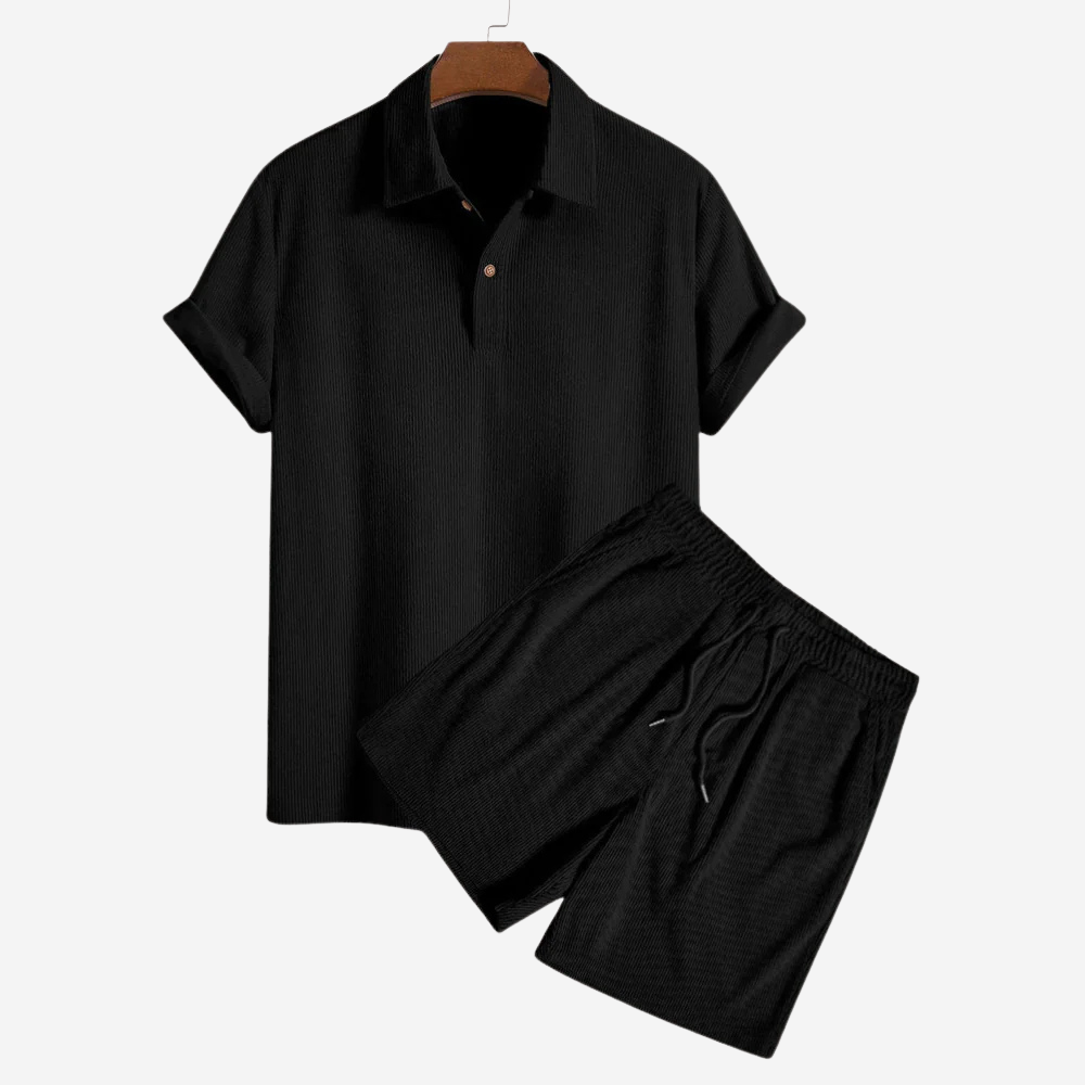 Heren Twill Shirt met Korte Mouwen