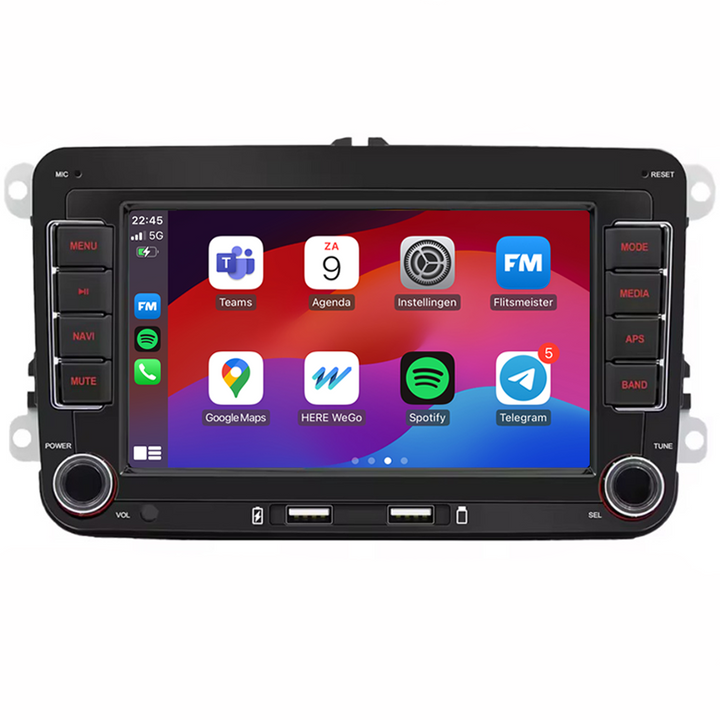 CarPlay & Android Auto voor Golf, Polo of Caddy H270