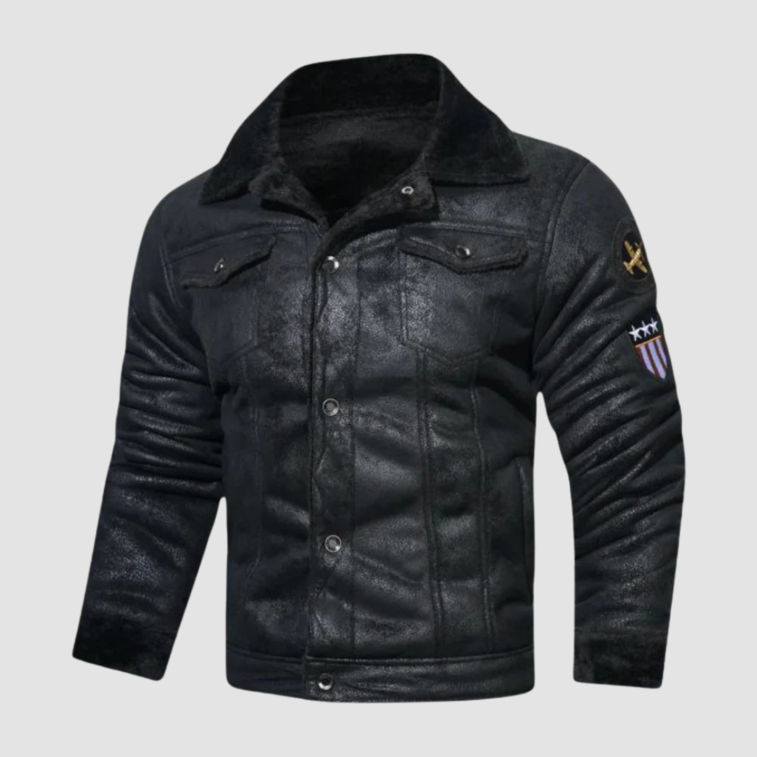 Winter Bomberjack met Fleece Voering en Pilotenstijl
