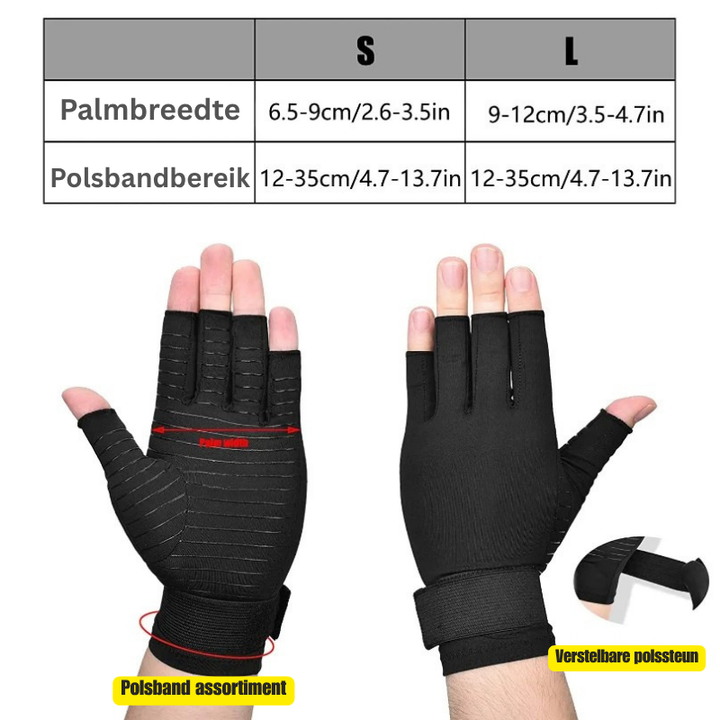 Compressiehandschoenen voor Reuma & Handondersteuning
