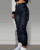 Leren Cargo Dames Broek - Lisa