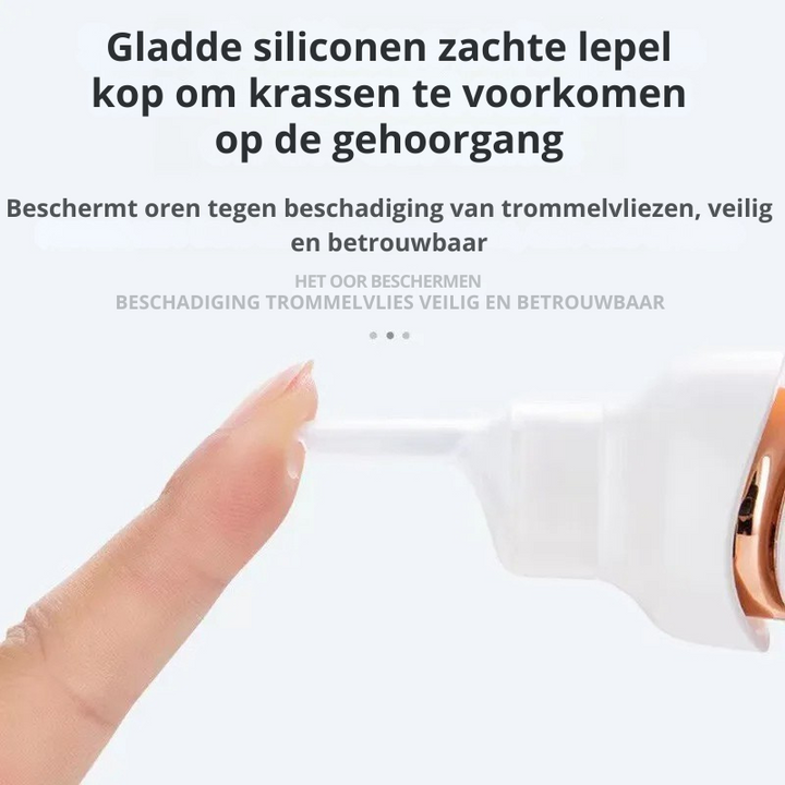 Elektrische Oplaadbare Oorreiniger met Zachte Opzetstukken