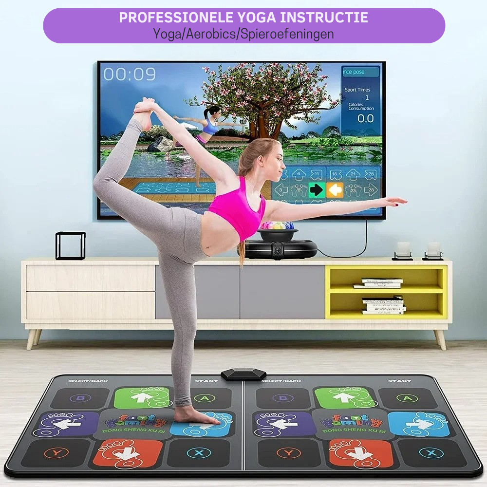 Draadloze Dubbele Dance Mat voor TV en PC