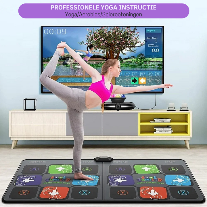 Draadloze Dubbele Dance Mat voor TV en PC