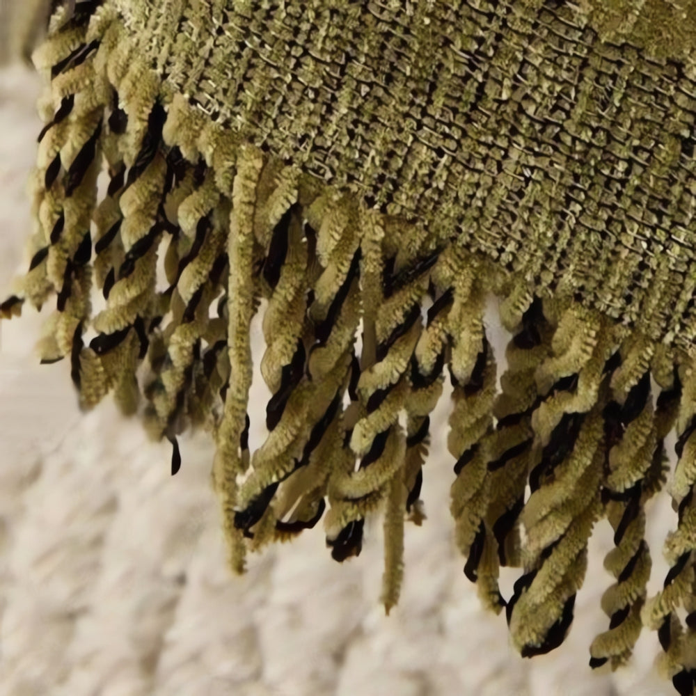 Stofvrije Omkeerbare Bankhoes met Jacquard Bladmotief