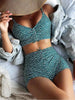 Bloemenprint Bikini met Hoog Taille en Zomerse Flair