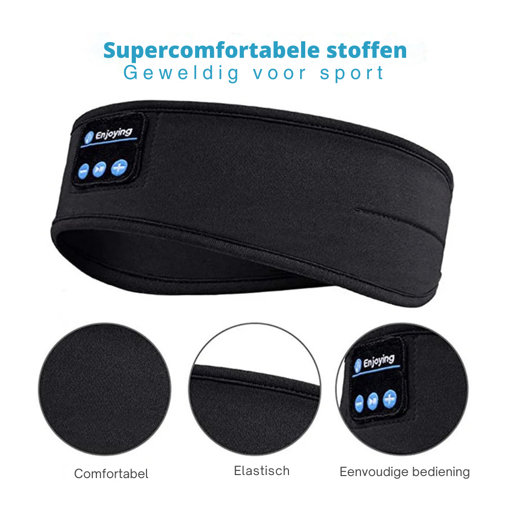 Draadloze Bluetooth Slaapmasker Hoofdband met Ingebouwde Koptelefoon