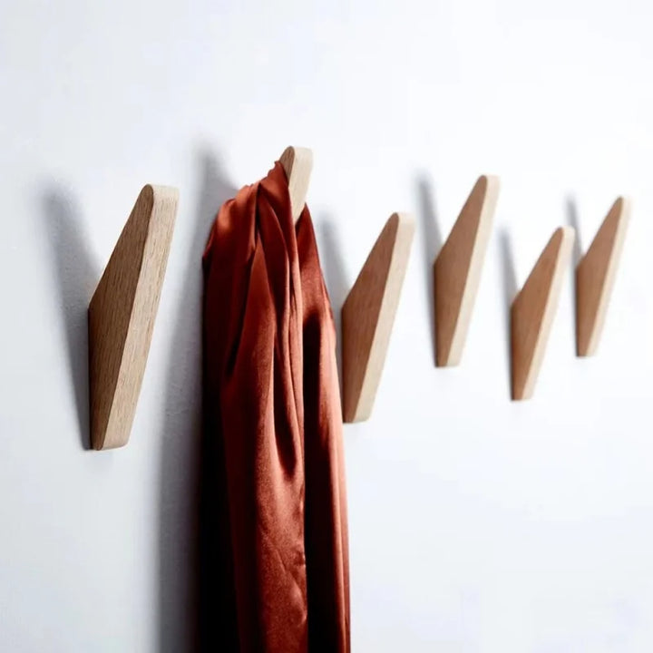 Wandgemonteerde Houten Kapstokhaak