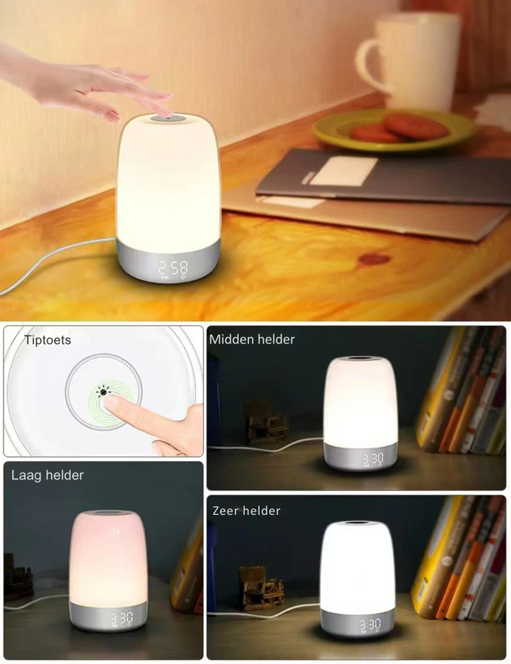 Zonsopgang Wekkerlamp met Slaap Simulatie & Nachtlicht