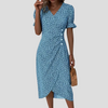 Elegante midi-jurk met bloemenmotief voor dames