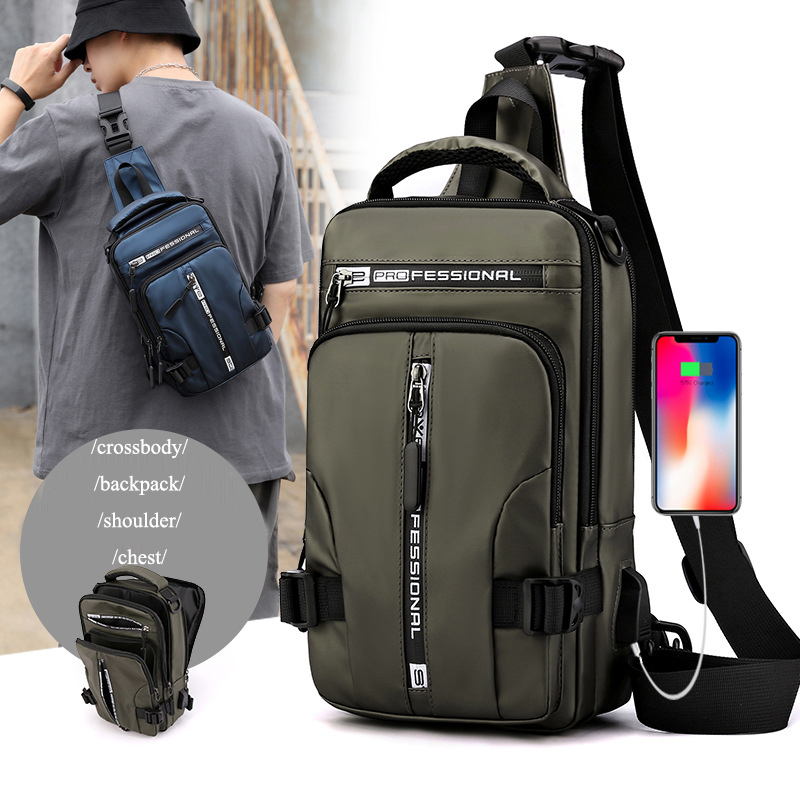 Multifunctionele Crossbody Rugzak voor Heren