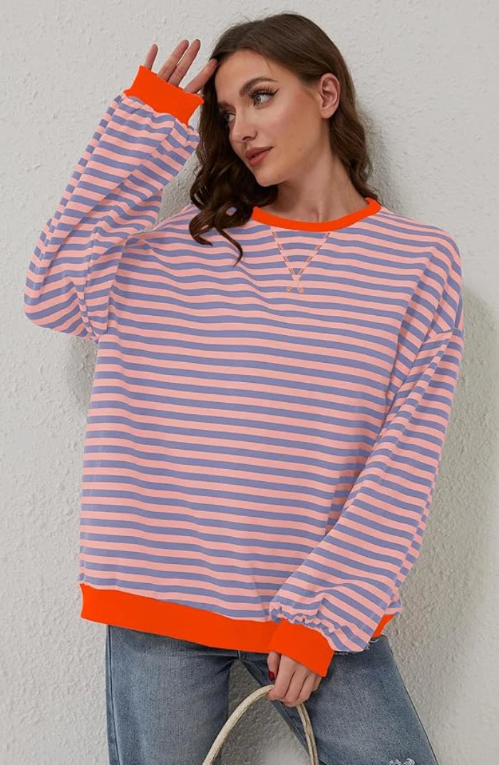 Gestreepte Sweatshirt voor Dames