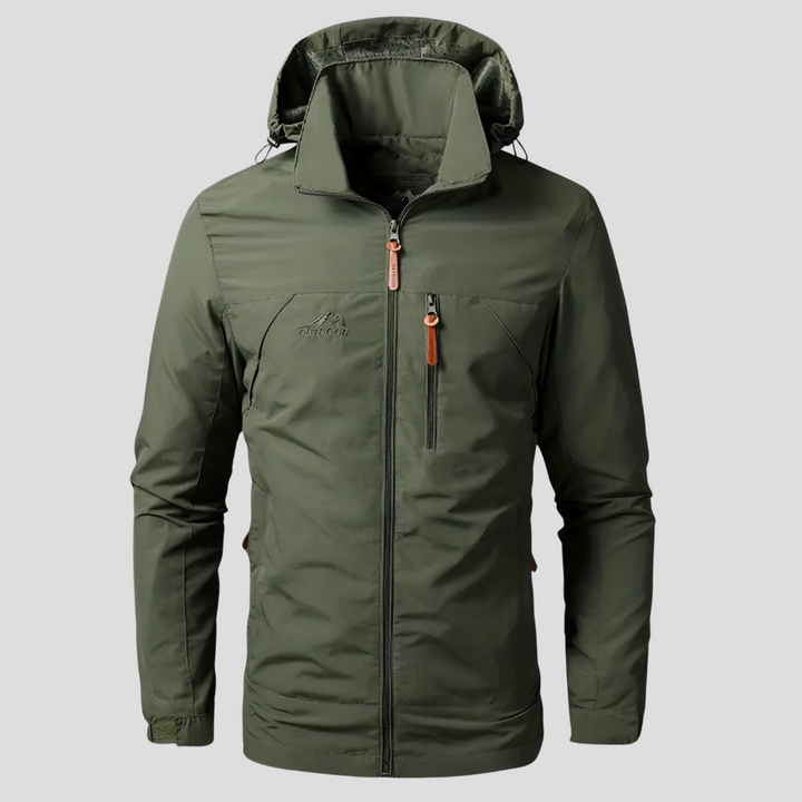 Waterdichte en winddichte outdoorjas voor heren
