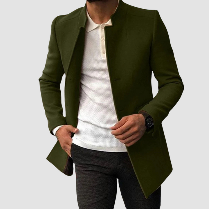 Klassieke Lange Heren Jas voor Winter en Herfst
