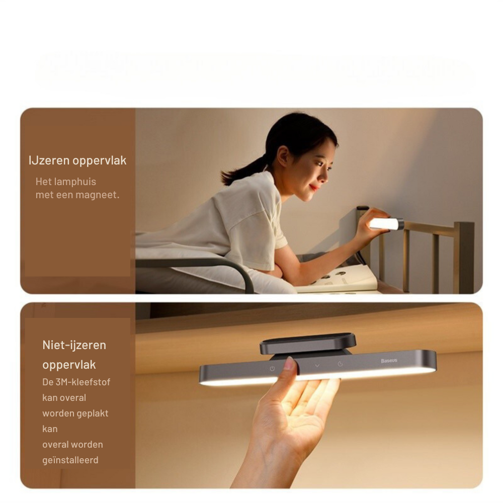 Magnetische LED Tafellamp met Vertraging & USB-oplaadfunctie
