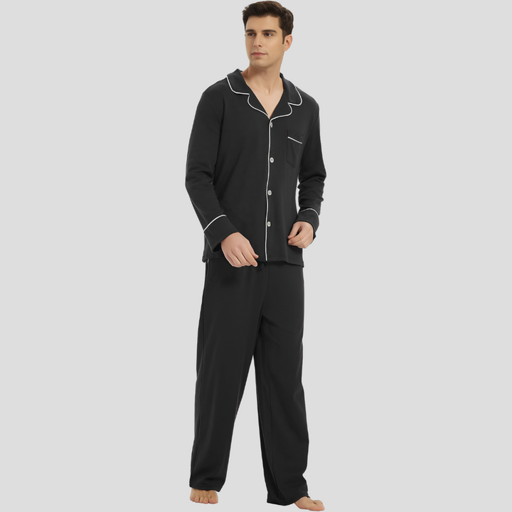 Comfortabele katoenen pyjama voor heren