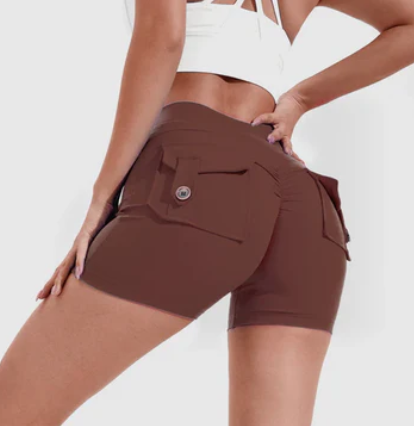 Korte Broek met Hoge Taille en Elegante Minimalistische Look